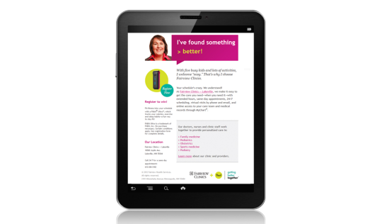Fairview Clinics HTML Email